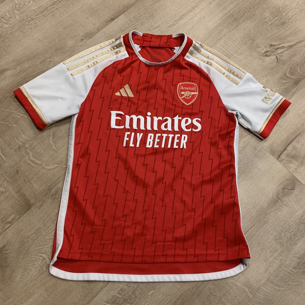 Adidas Arsenal Martin Ødegaard #8 Soccer Jersey 2023/2024 Home Youth Boys Medium